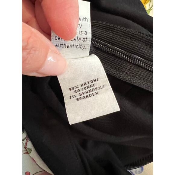 Diane Von Furstenberg DVF Gretchen Stretch Jersey Knit Dress Black 6 - Picture 10 of 10